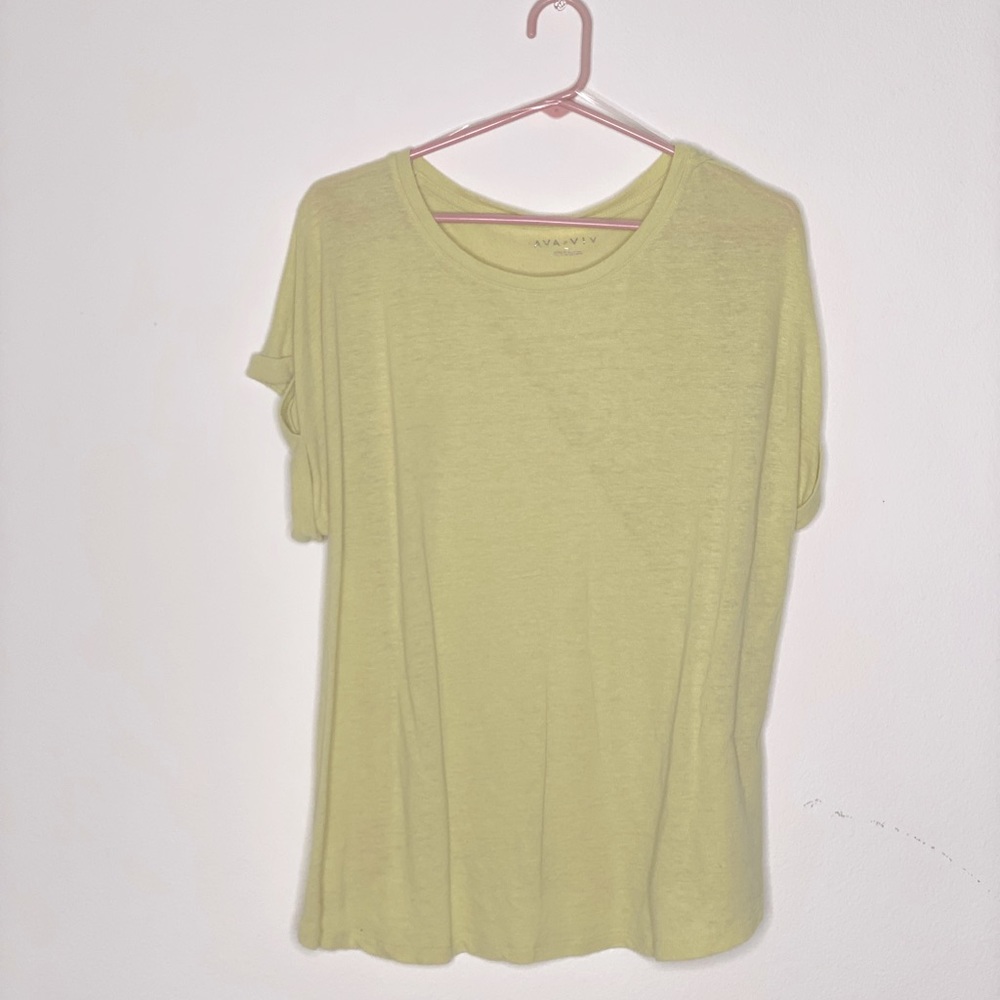 Ava and Liv light yellow top